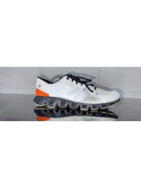 On Cloud X 3 Mens Athletic Running Shoes Size 10 White Orange Green Black